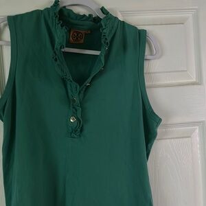 Tory Burch Green Blouse with Elegant Design